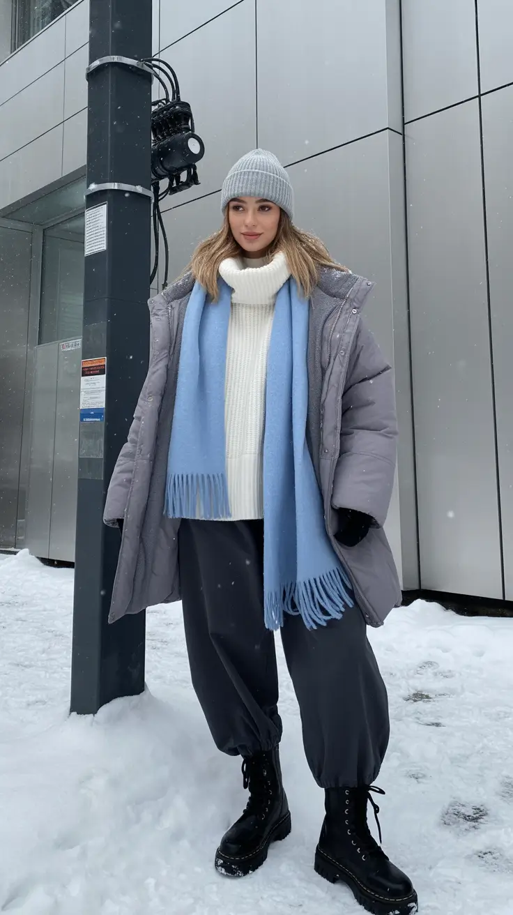 cold weather outfits Frosted Blue Calm