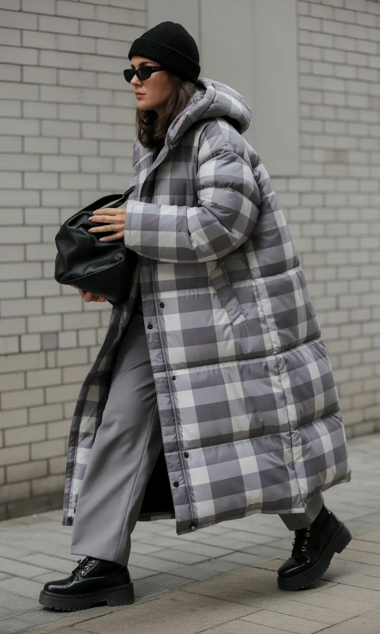 cold weather outfits Checkered Street Chic
