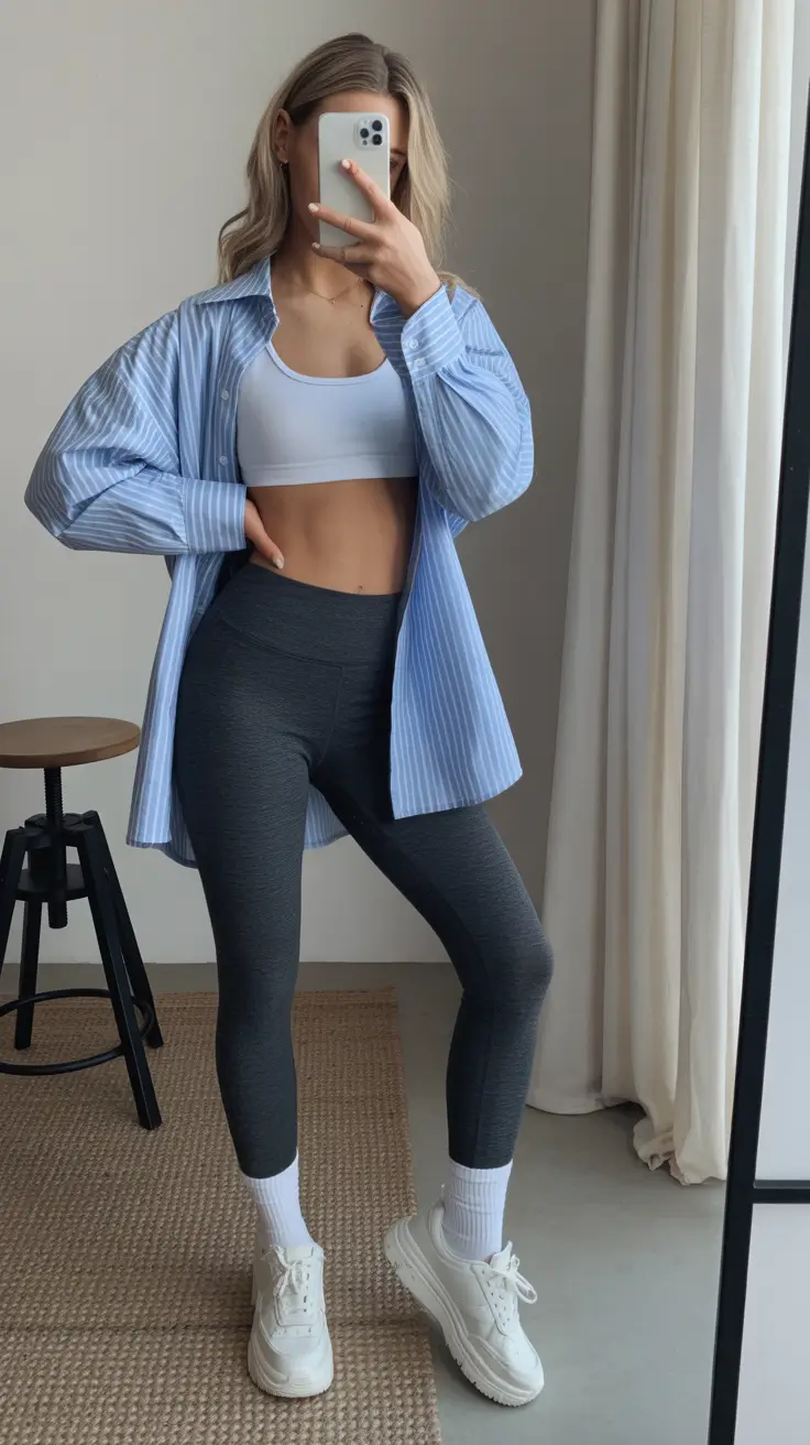 workout outfits Striped Ease