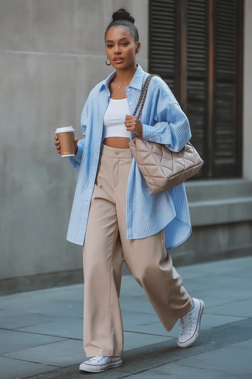 every day outfits - Soft Blues and Neutrals
