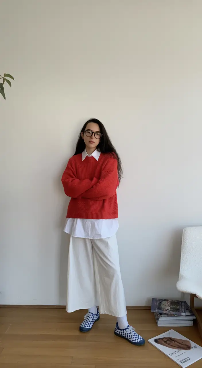 every day outfits - Bright Knit and Crisp Whites