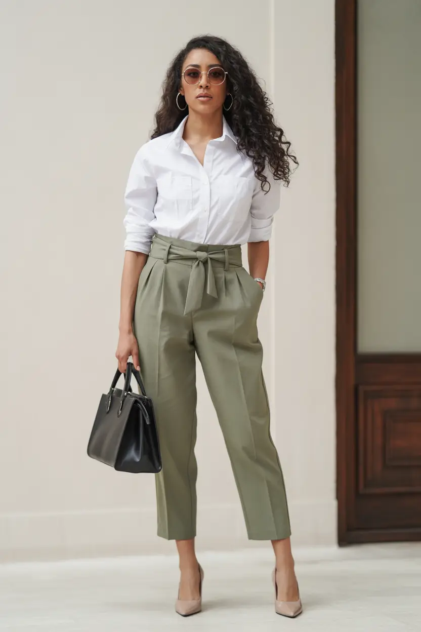 every day outfits - Soft Utility Greens