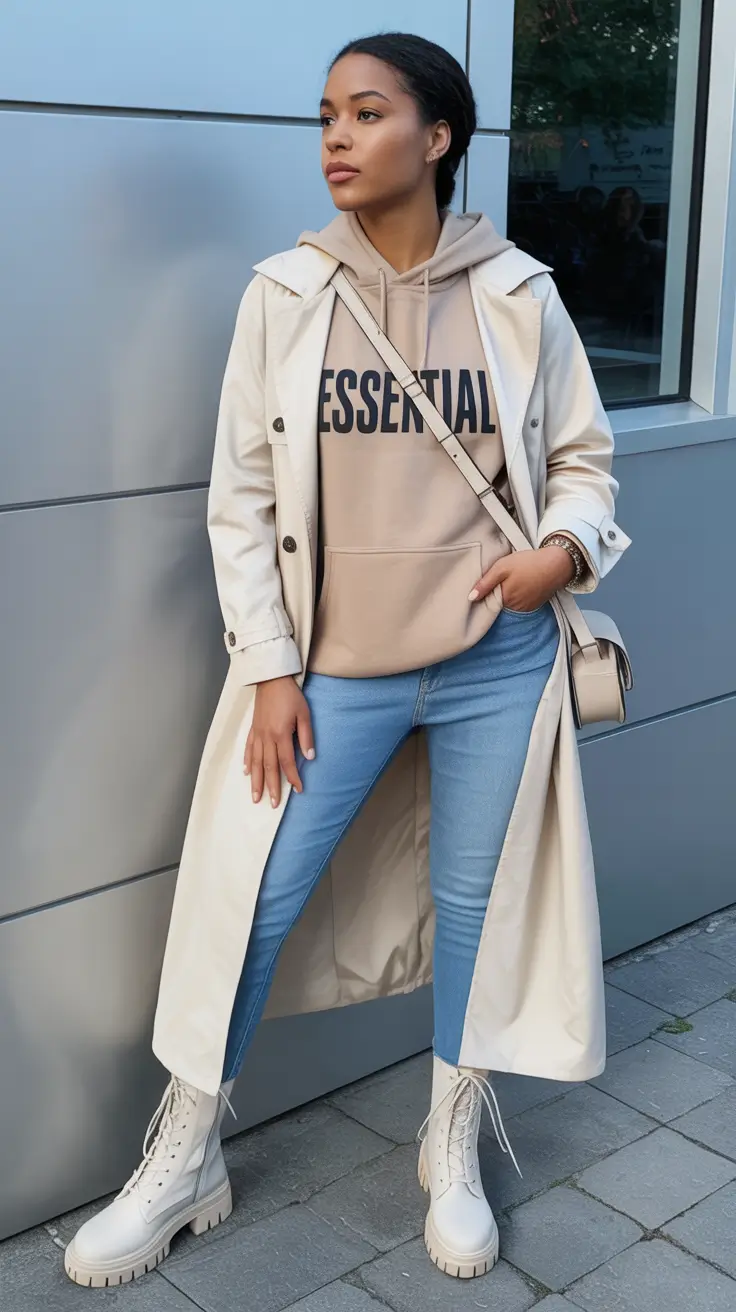 every day outfits - Trench Coat Layers