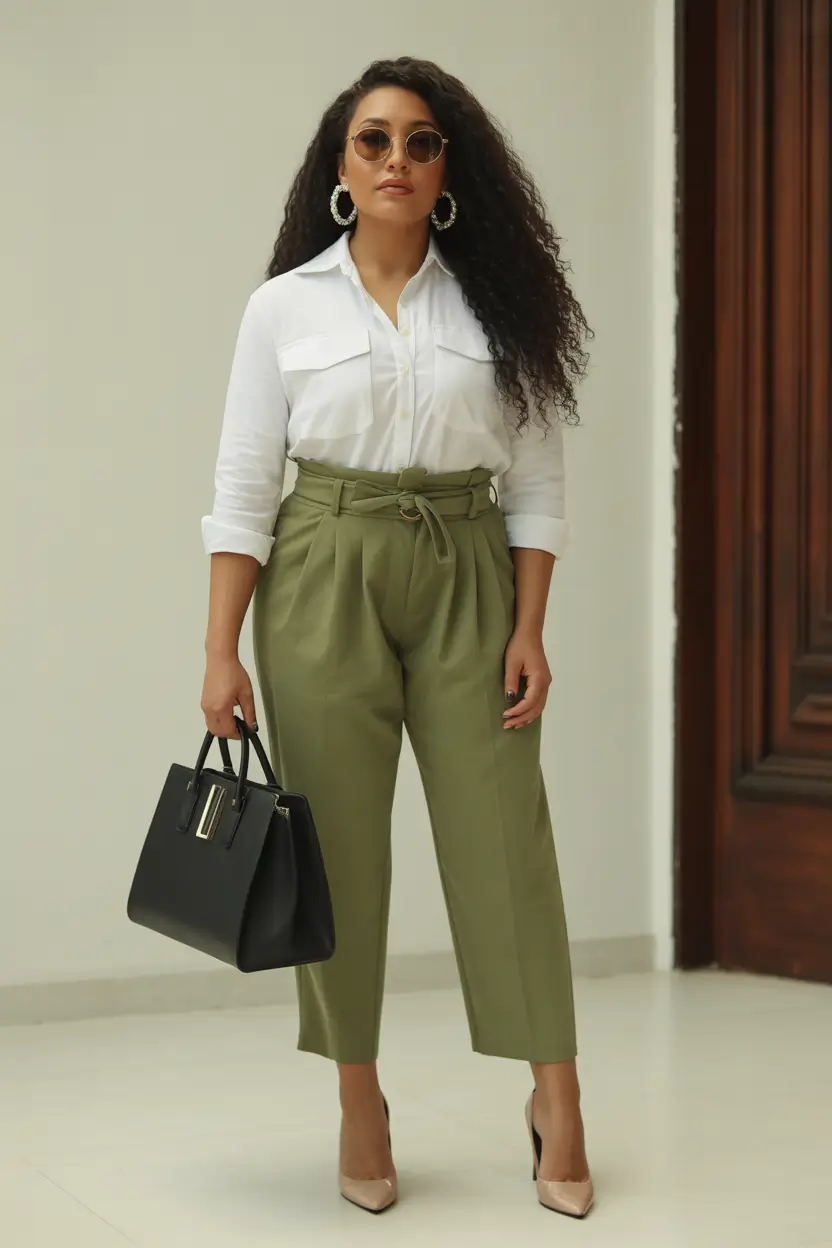 curvy outfits Tailored Everyday Ease