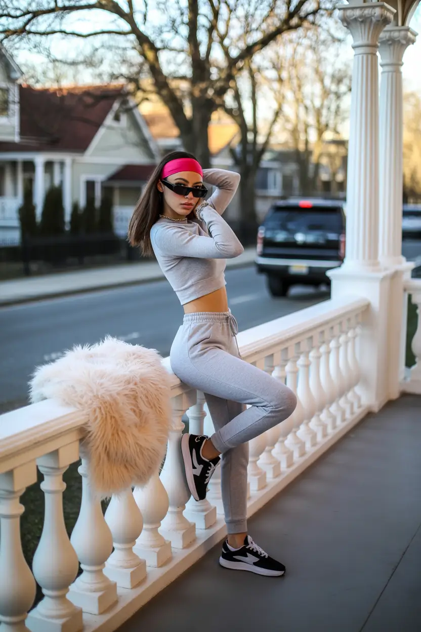 gym outfits Retro Sporty Spirit