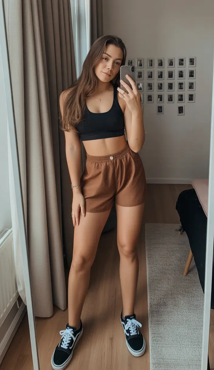 gym outfits Effortless Cocoa Balance