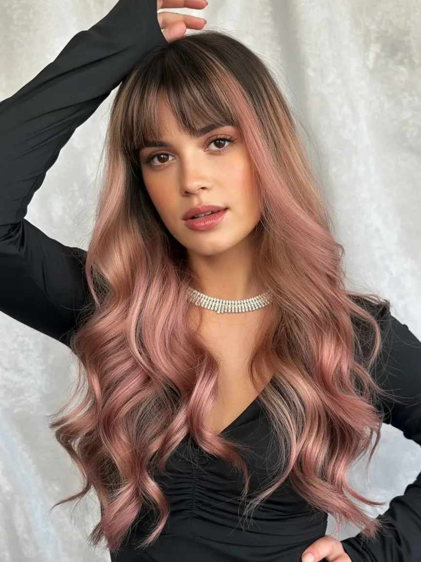 hair color ideas Rosewood Balayage Romance