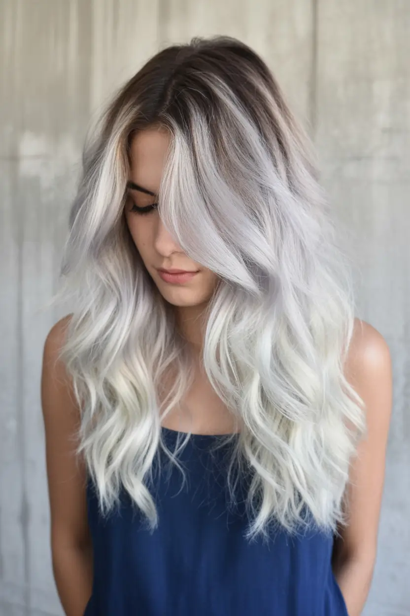 hair color ideas Arctic Pearl Blonde