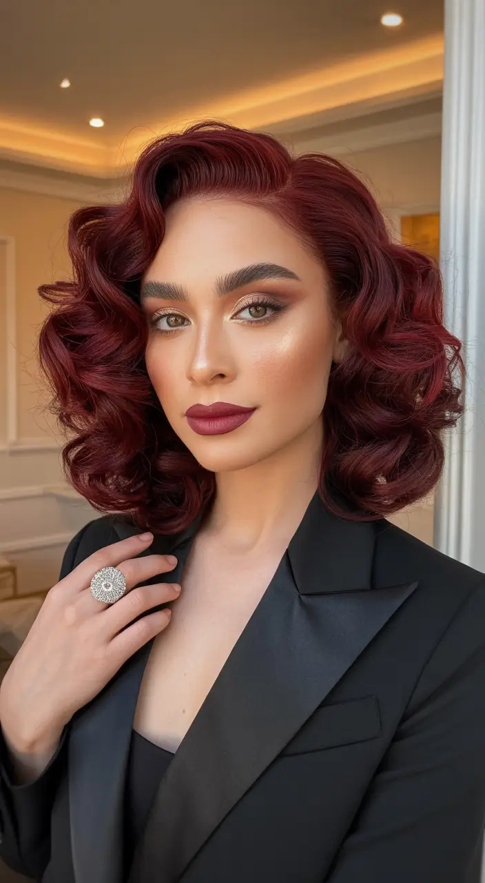 hair color trends Black Cherry Glam