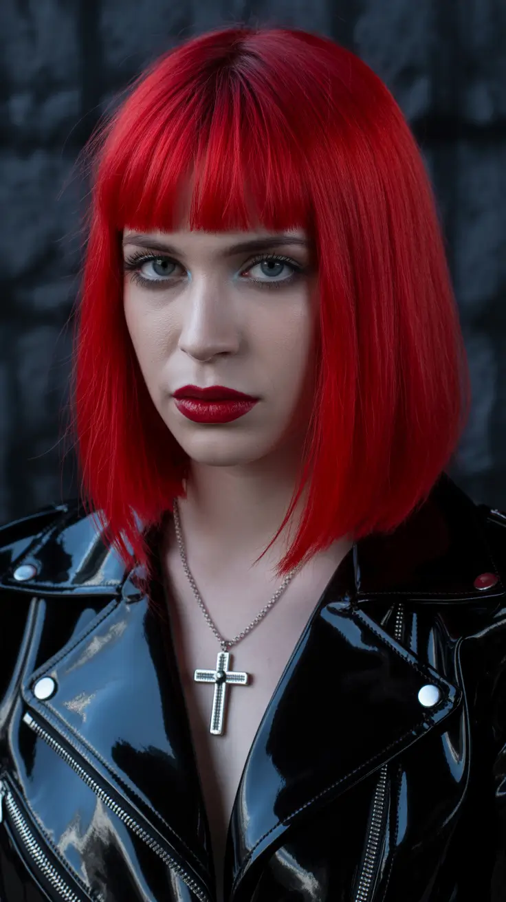 hair color trends Fiery Scarlet Edge