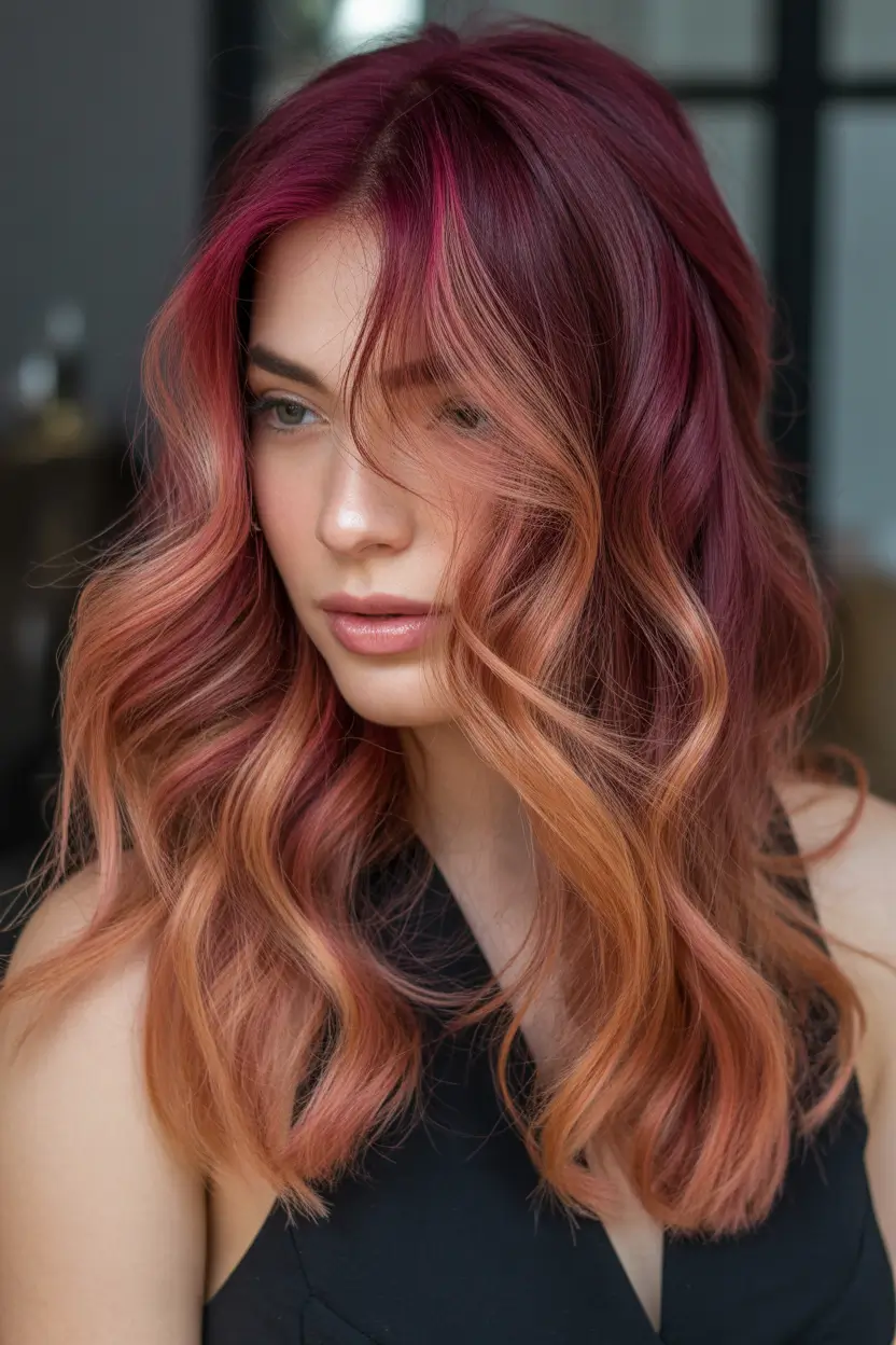 hair color Cherry Peach Fusion 2026
