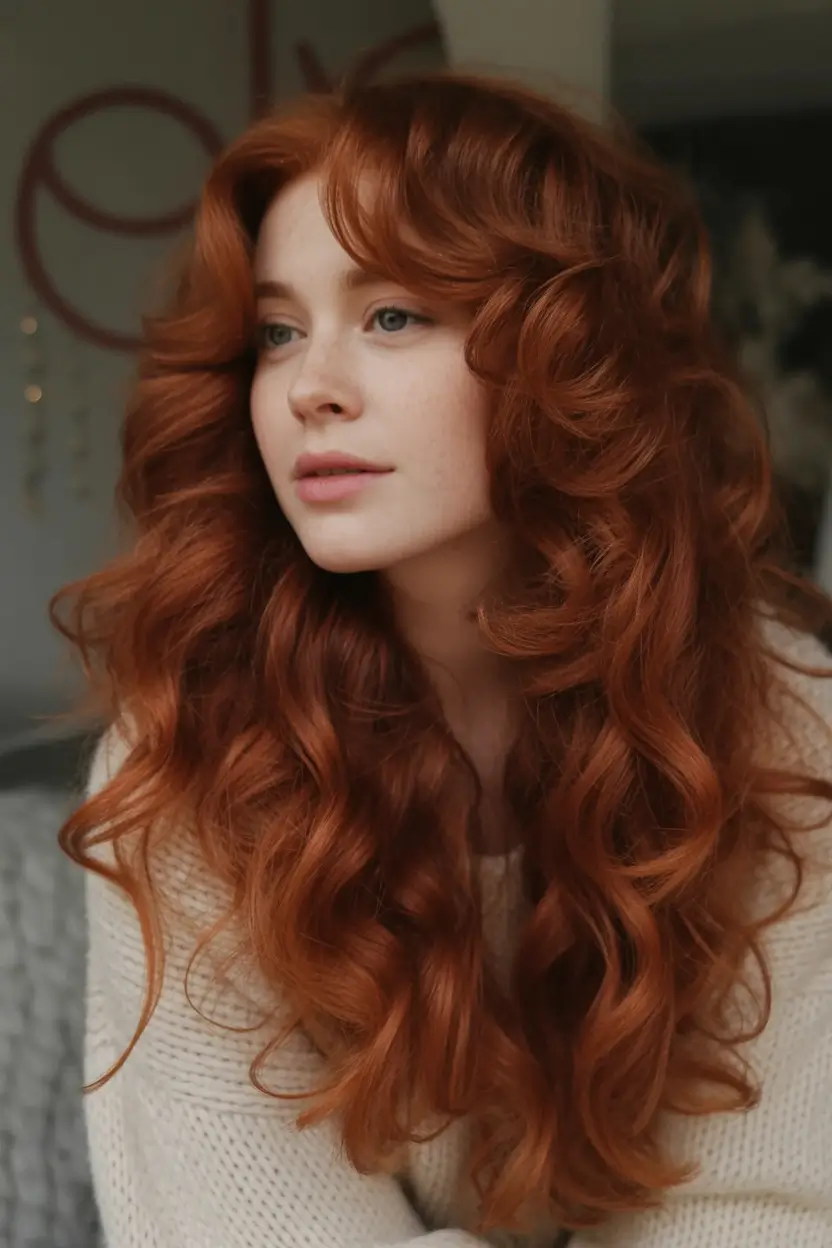 hair color Copper Cascade Waves 2026