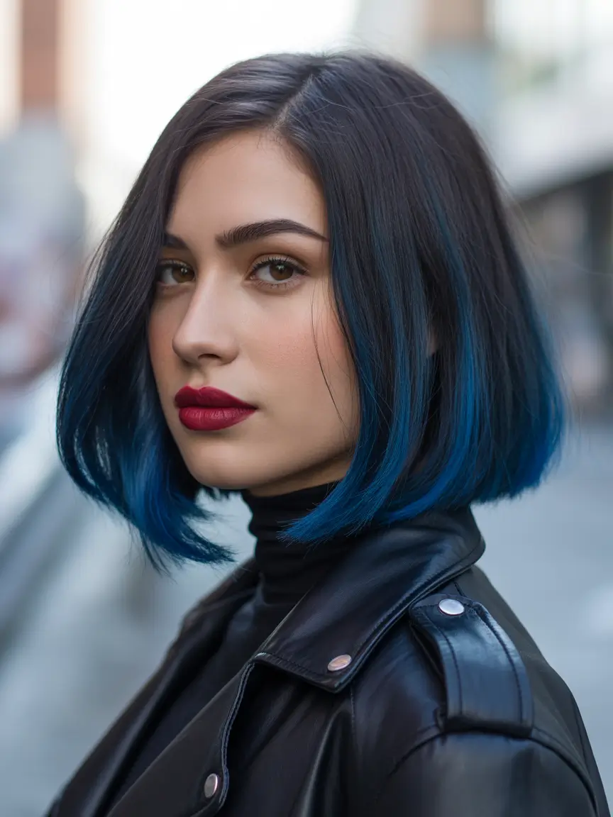 hair color Blue Midnight Bob 2026