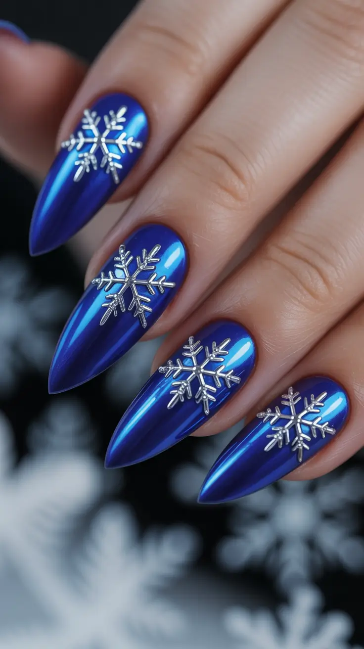 late winter nails design and color Arctic Gleam