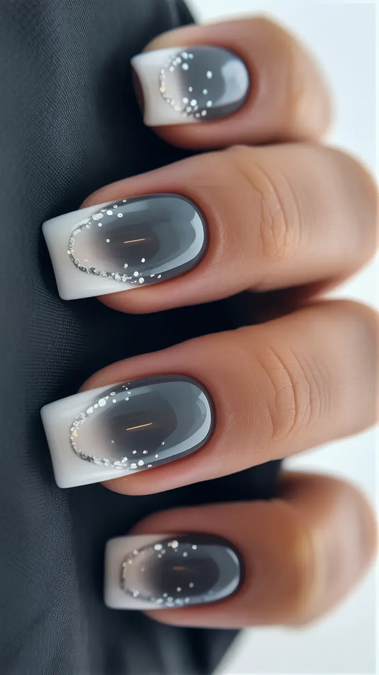 late winter nails design and color Frost Halo Ombre