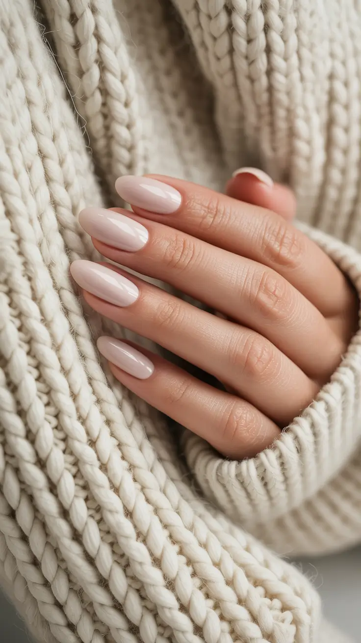 late winter nails design and color Soft Cloud Minimalism
