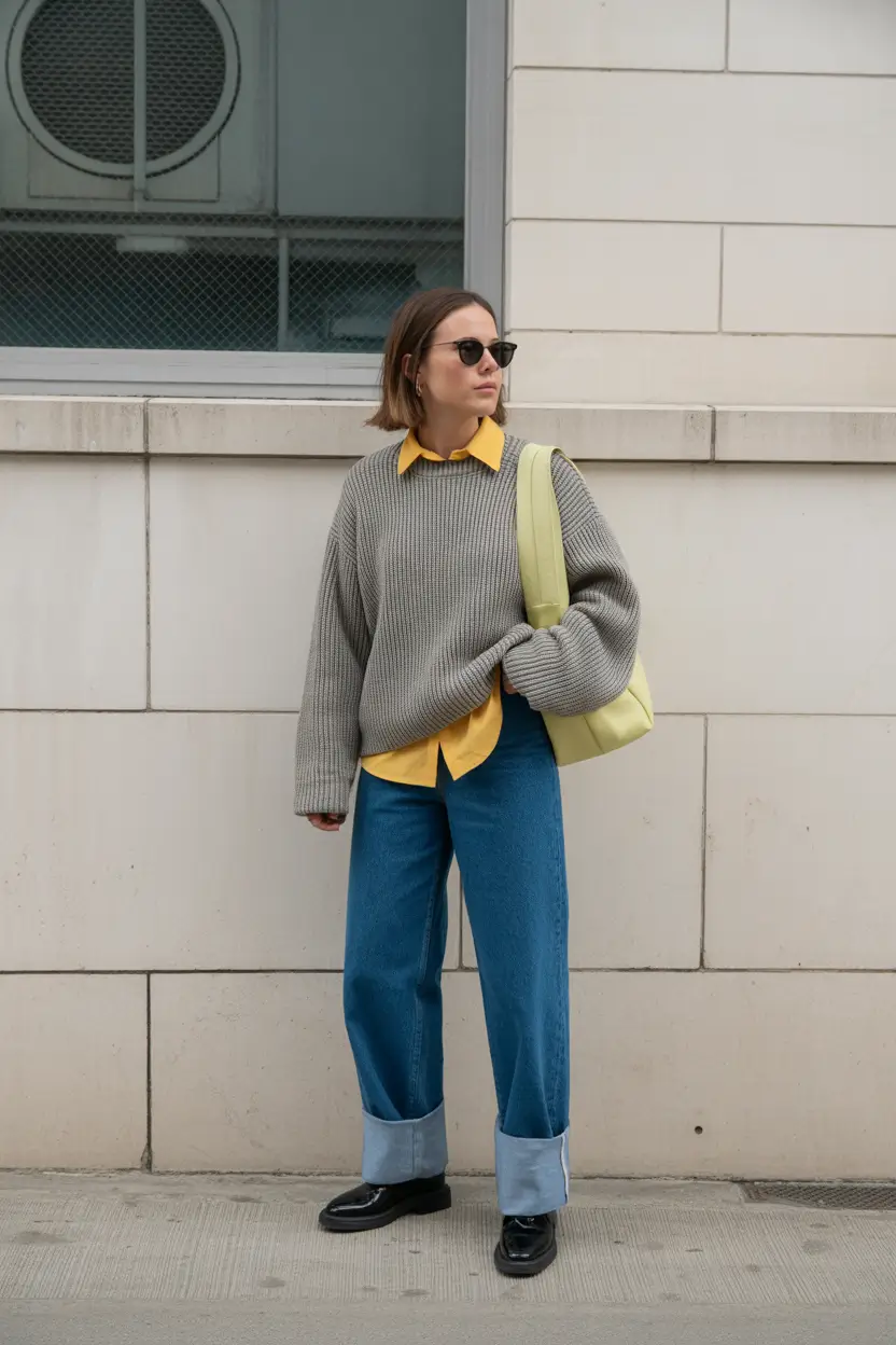 outfits layering Retro Academia Reimagined