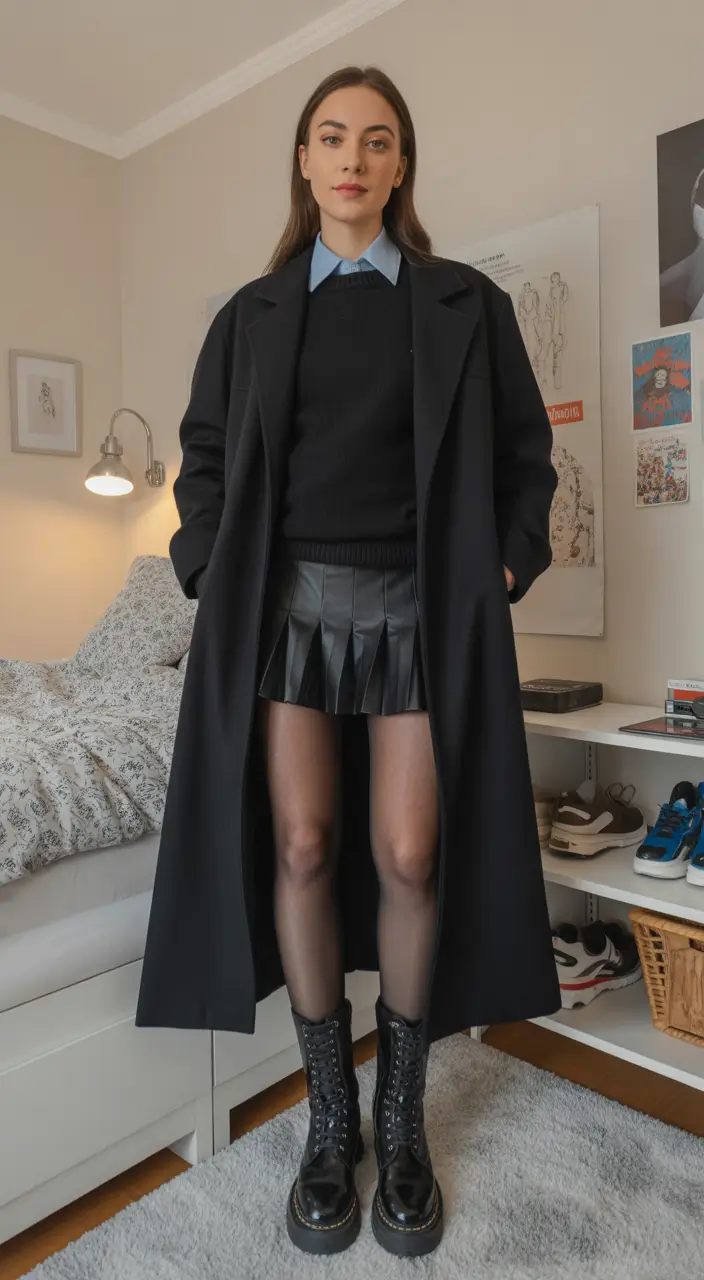 outfits layering Contemporary Academic Edge