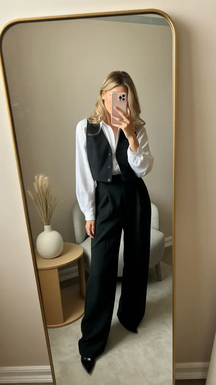 business casual outfits for women Modern Vest Revival