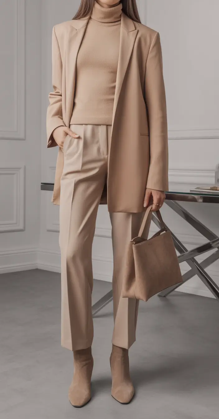 business casual outfits for women Camel Tone Perfection