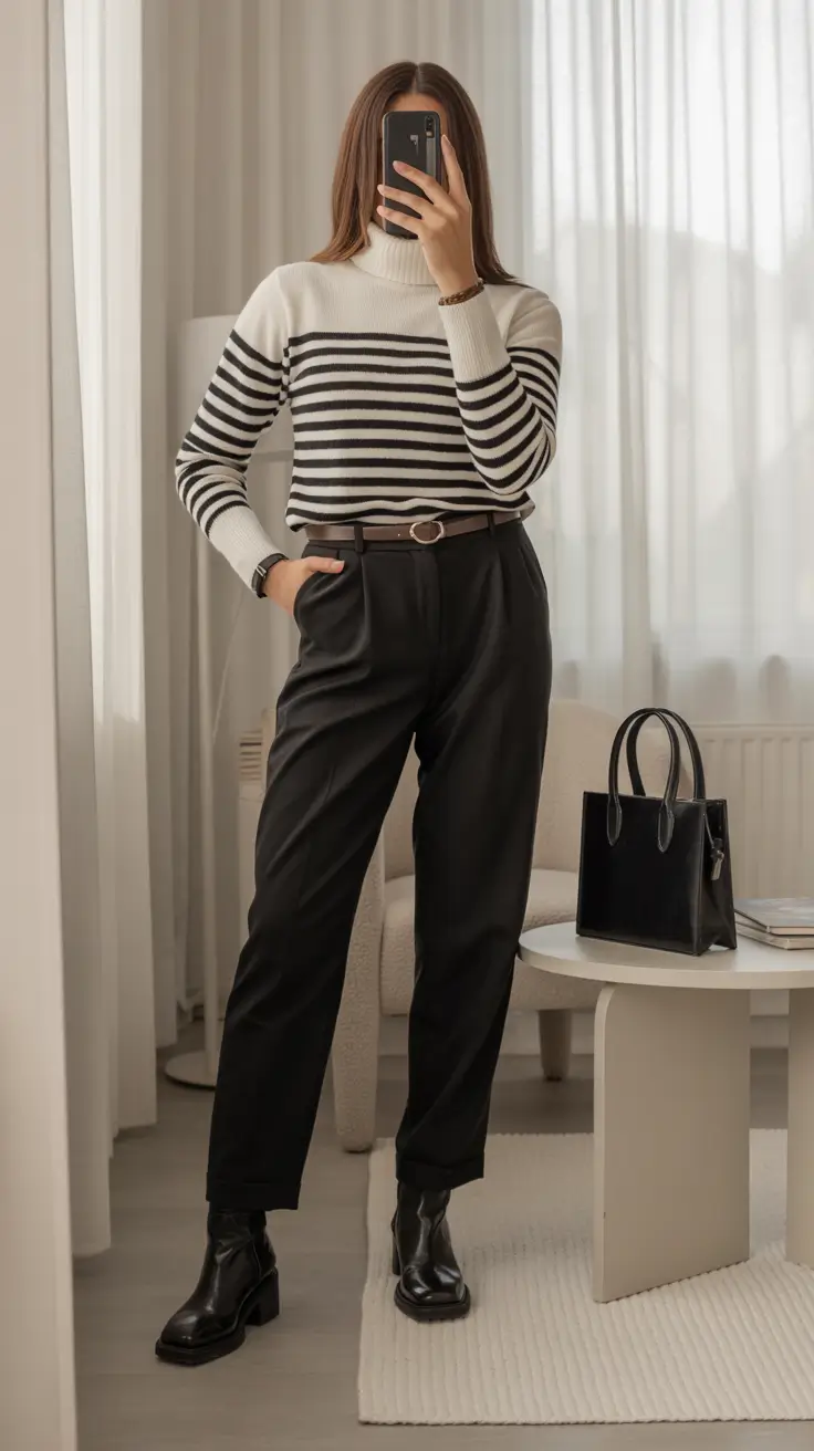 business casual outfits for women French-Inspired Stripes