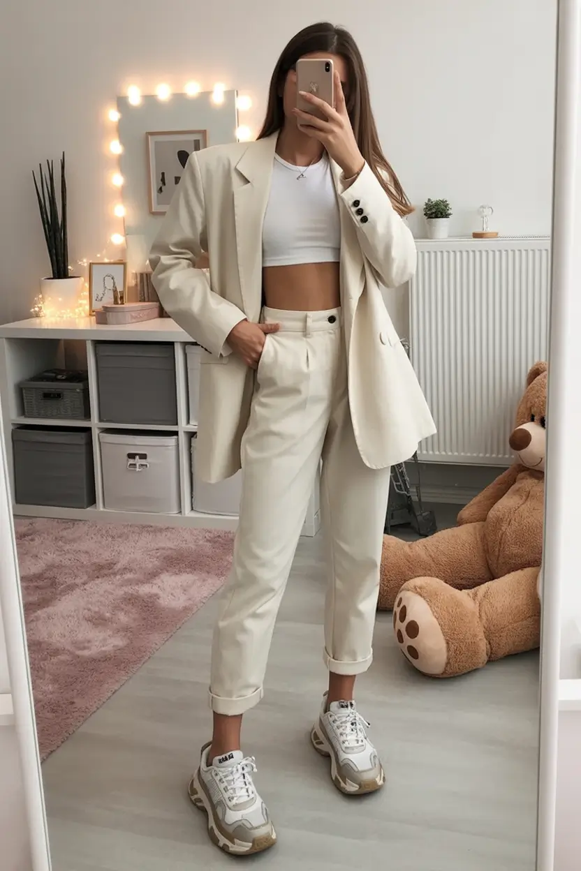 cute outfits Soft Power Suiting