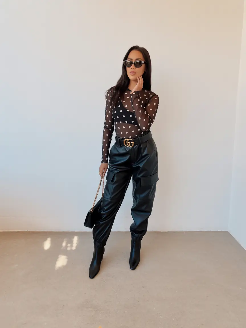 cute outfits Polka-Dot Edge