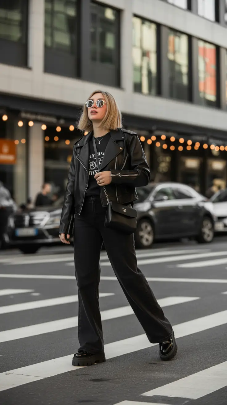 new york outfits All-Black City Rebel