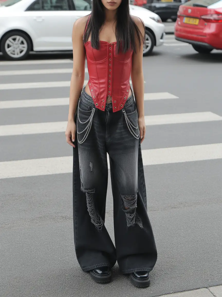 new york outfits Glamour in Chains