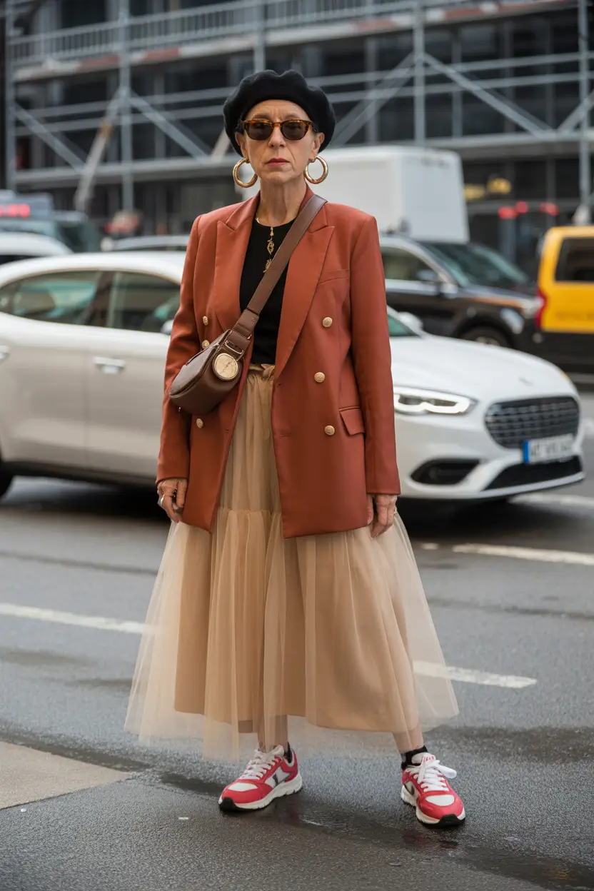 new york outfits Chic Meets Playful in Layered Contrast