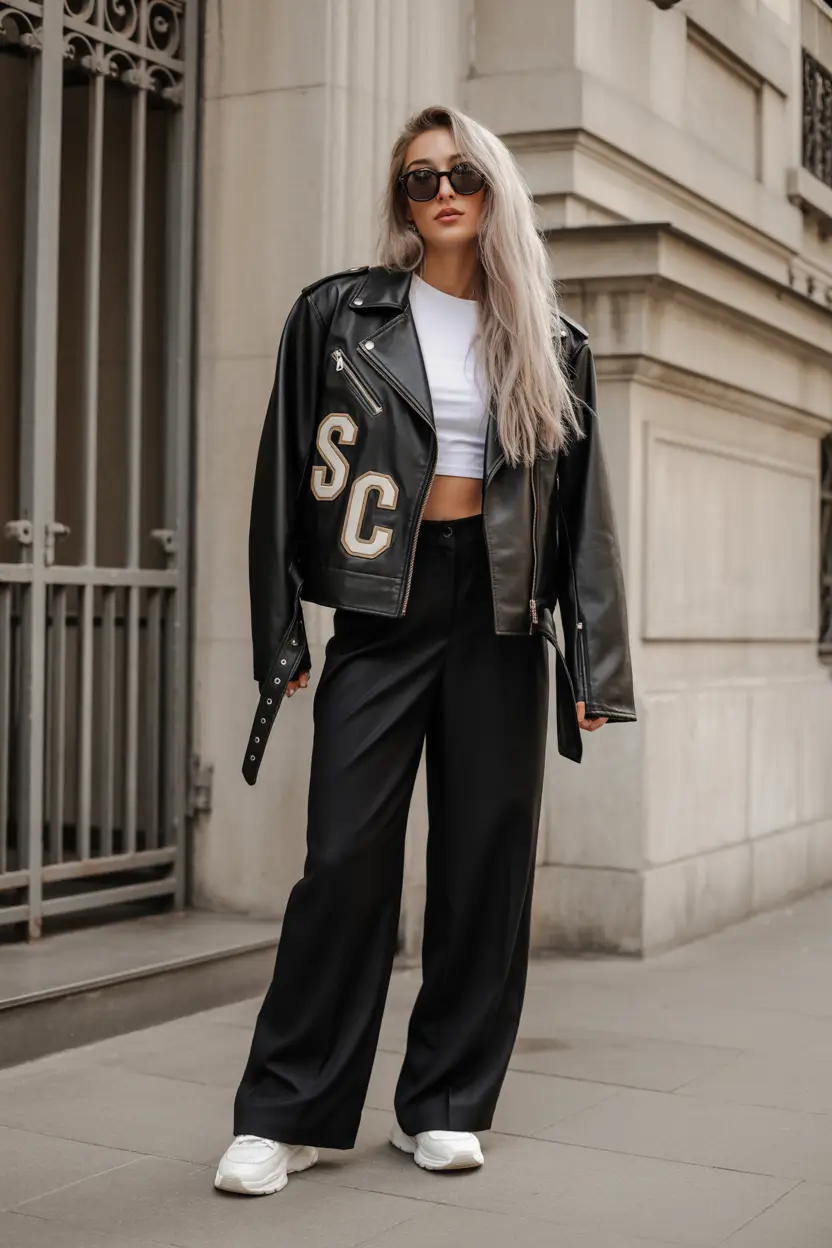 new york outfits Varsity Noir