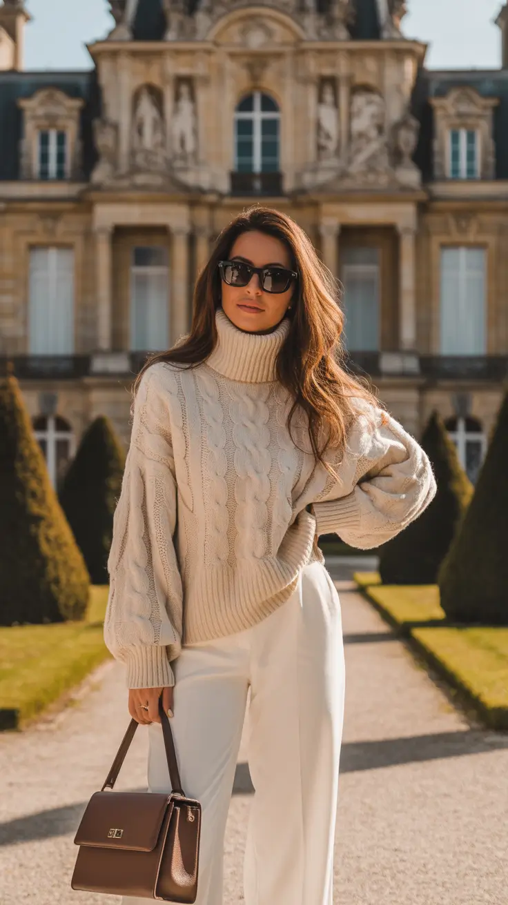 old money outfits 2026 Château Knit Sophistication