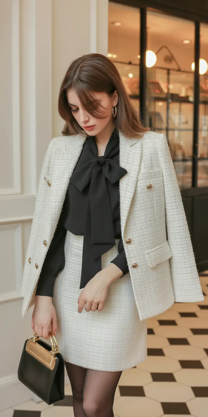 outfits ideas Tweed Revival Modern Elegance Reimagined