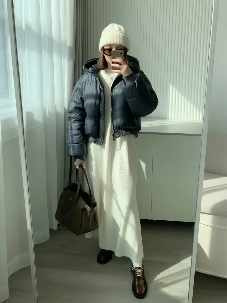 outfits ideas Soft Utility The Cozy Maxi Dress Edit