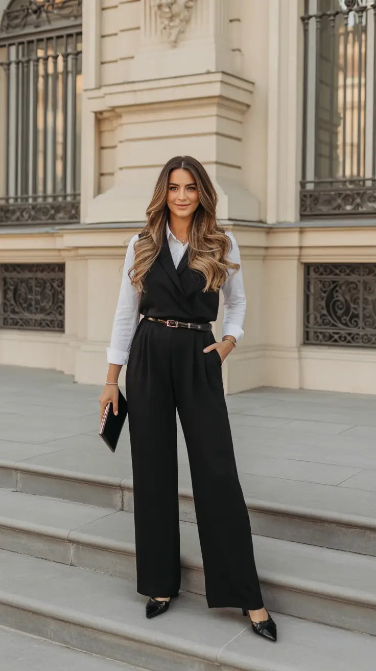 office-outfits-Monochrome-Power-in-Motion