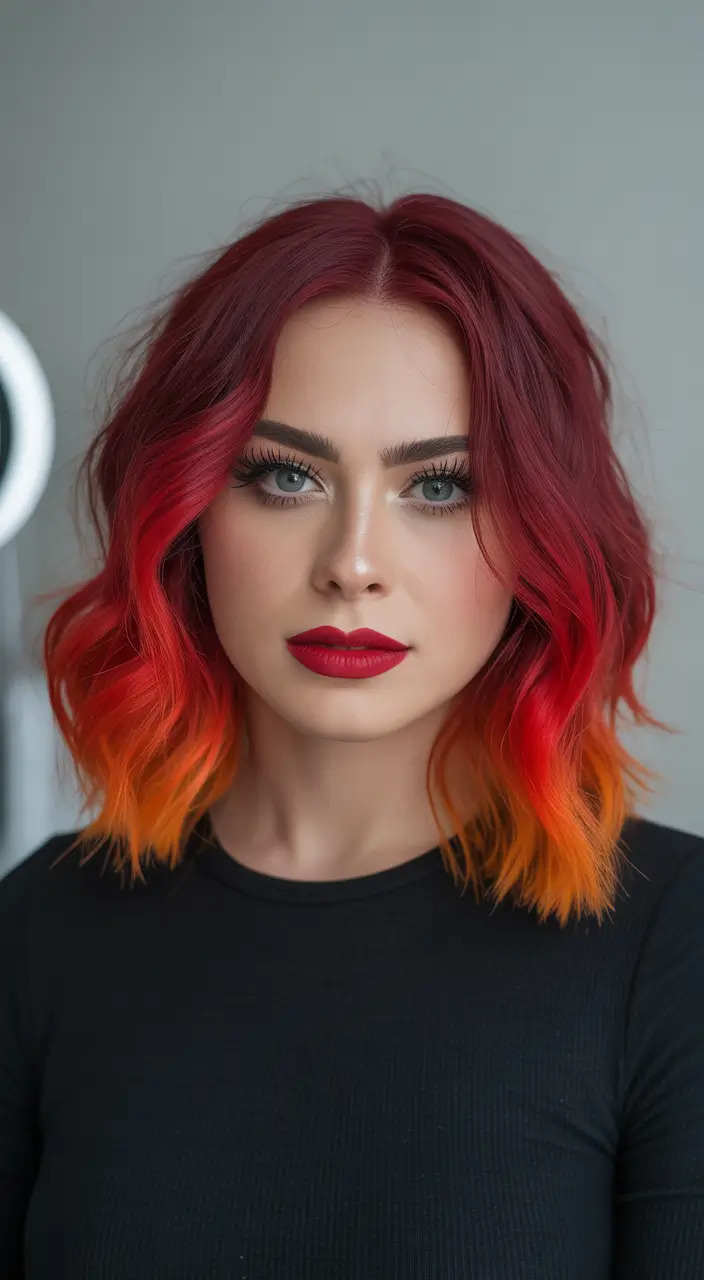 red hair colors Fiery Sunset Waves