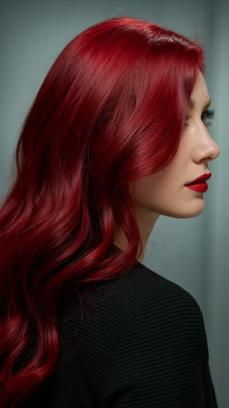 red hair colors Velvety Deep Ruby Lengths