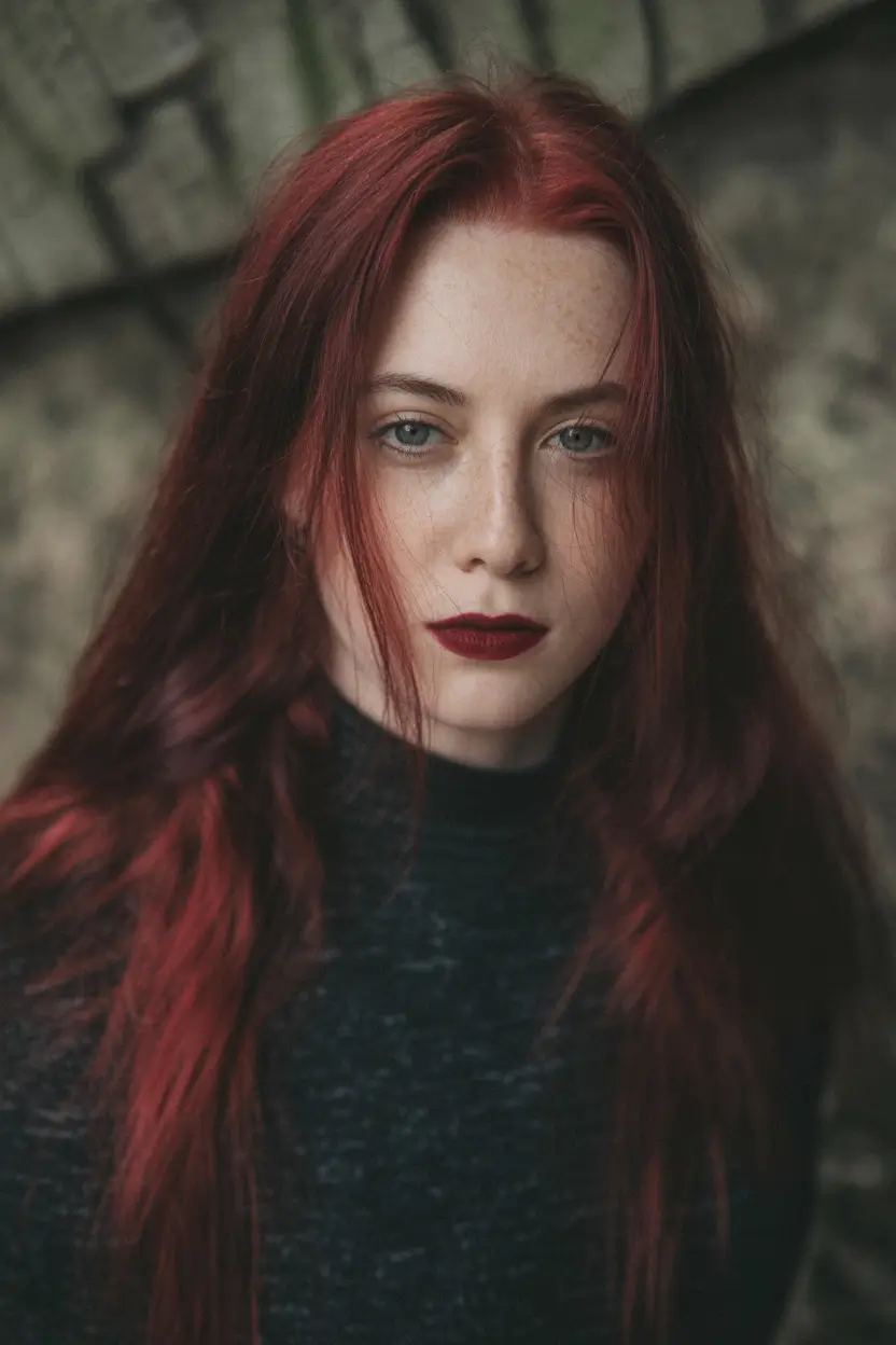 red hair colors Wild Hemlock Red