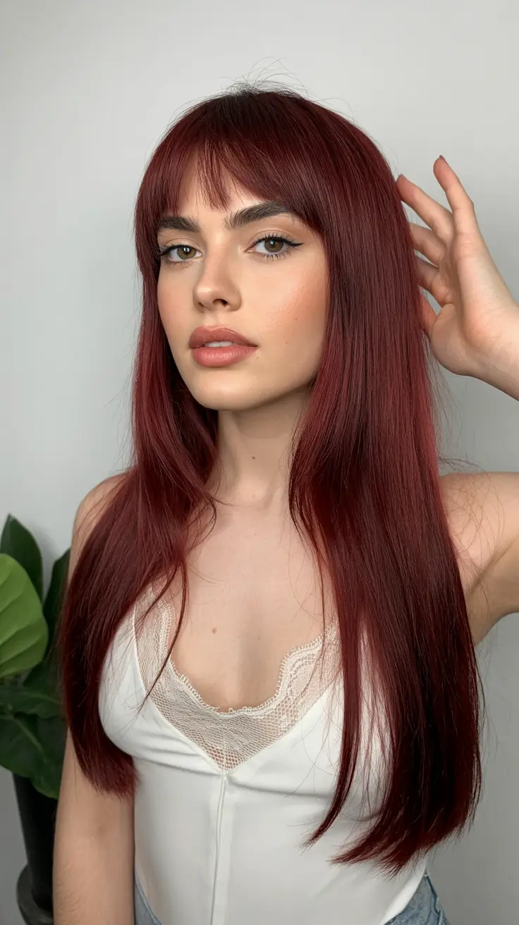 red hair colors Soft Mahogany Silk Lengths