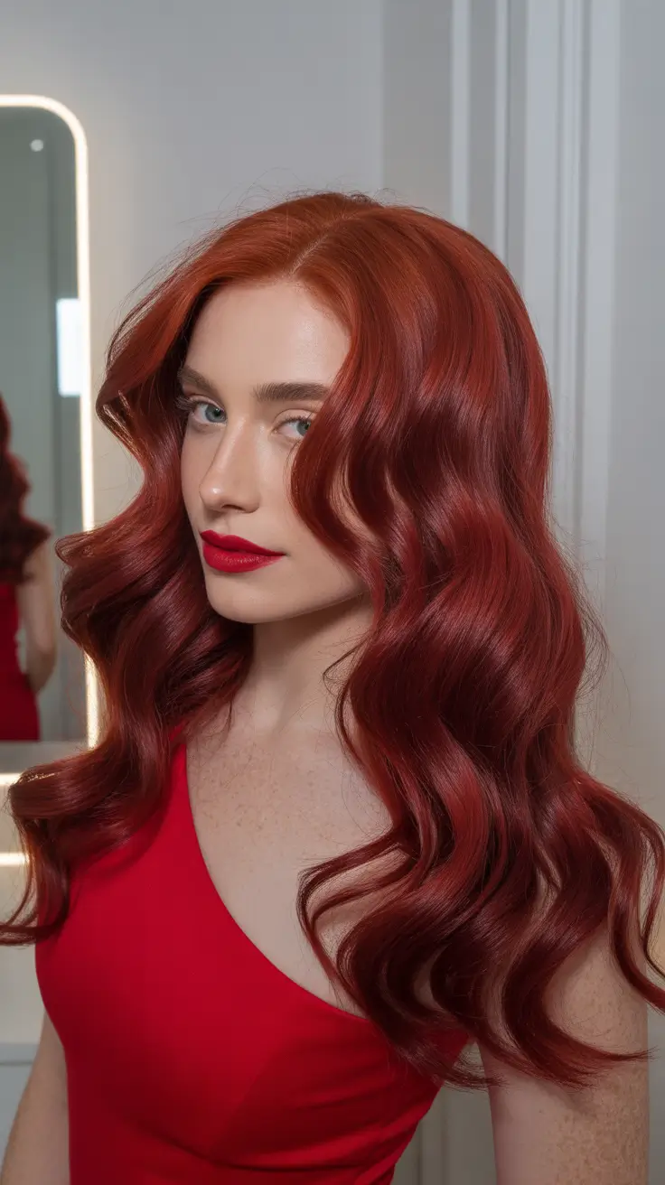 red hair colors Golden Copper Hollywood Waves