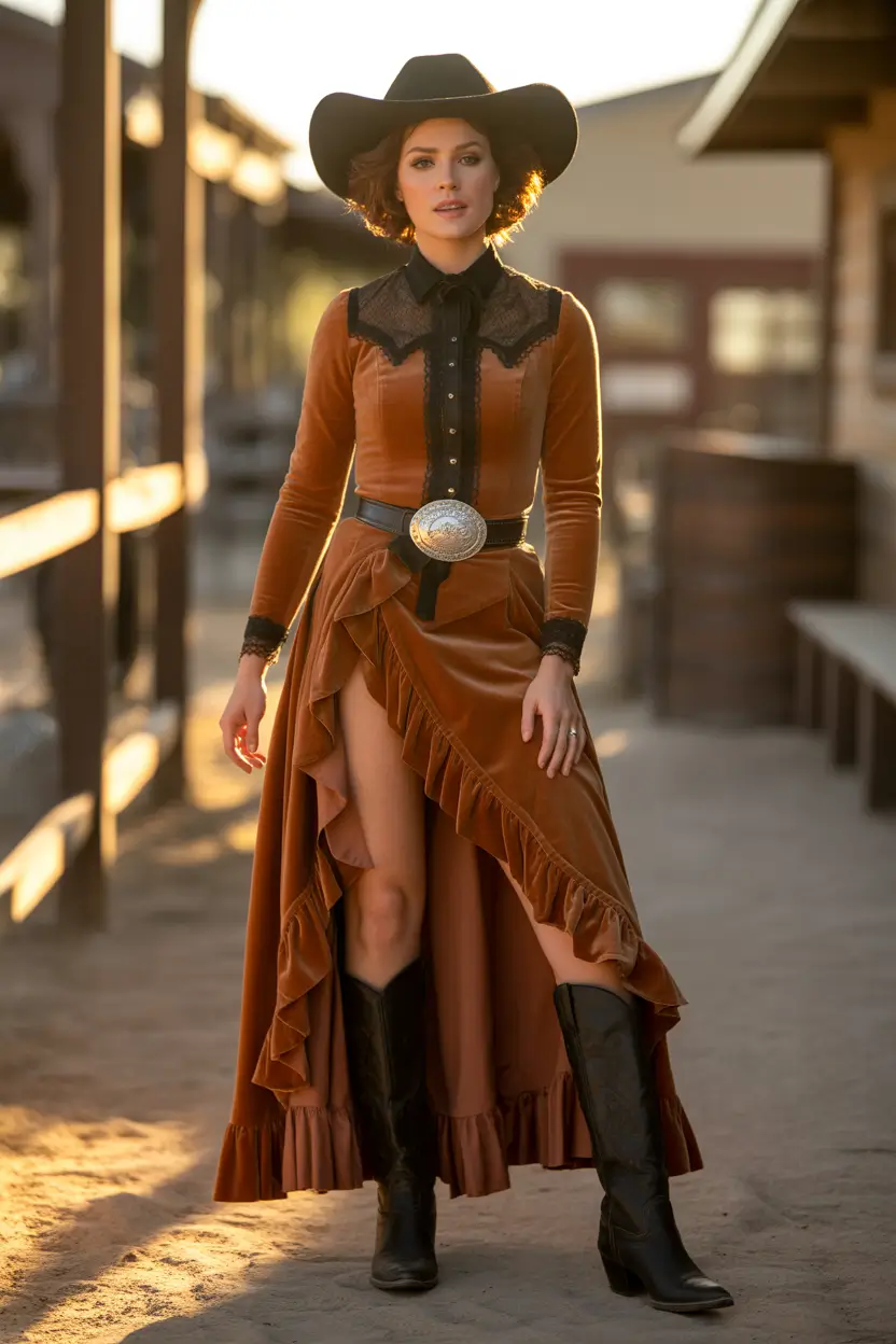 rodeo outfits Golden Hour Glamour