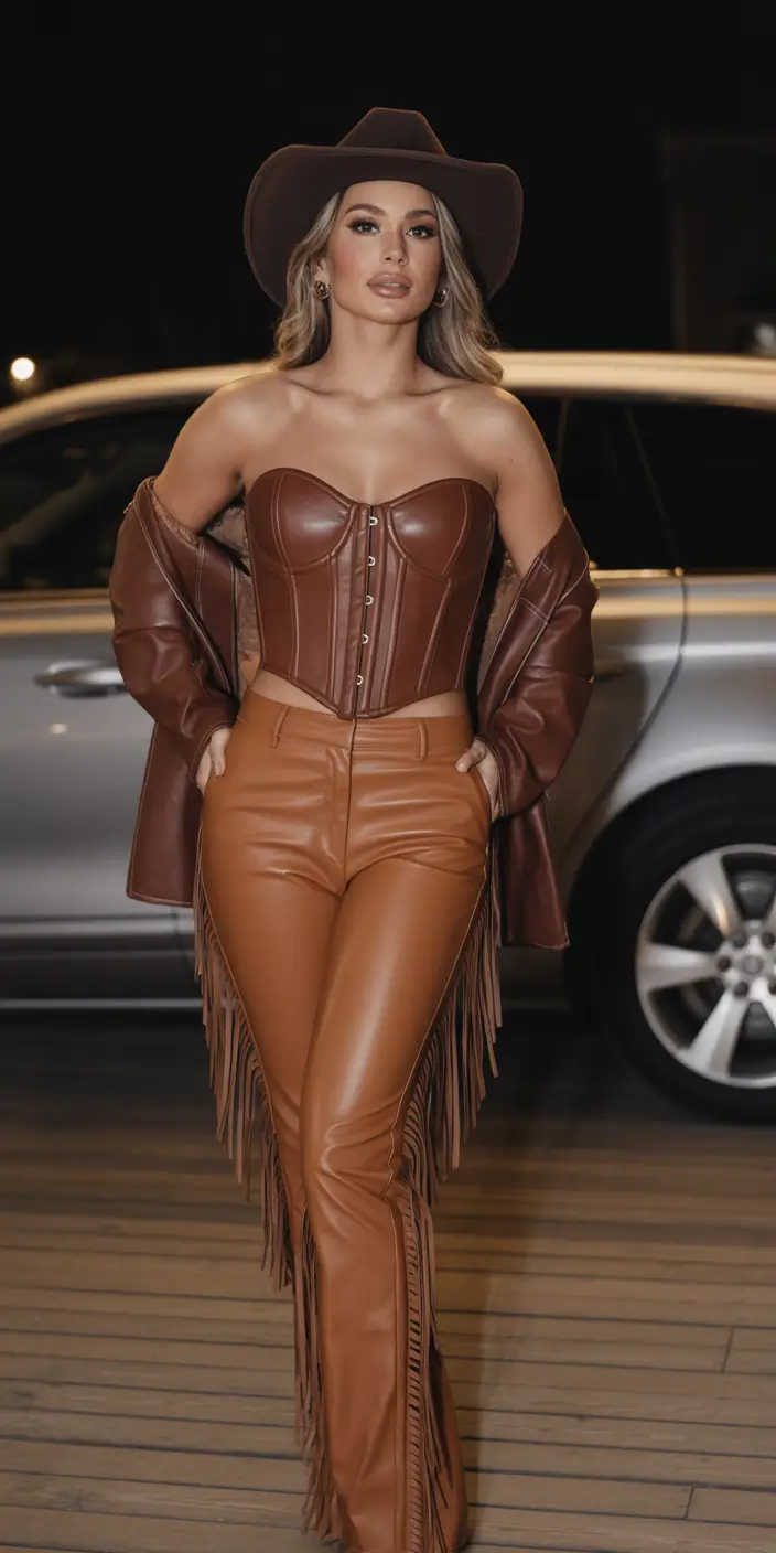 rodeo outfits Midnight Leather Power