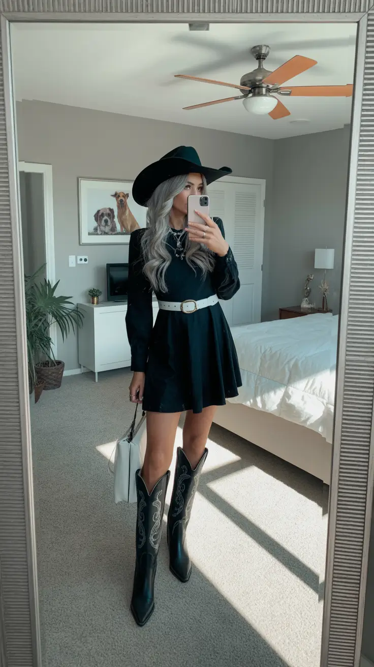 rodeo outfits Blackout Rodeo Elegance