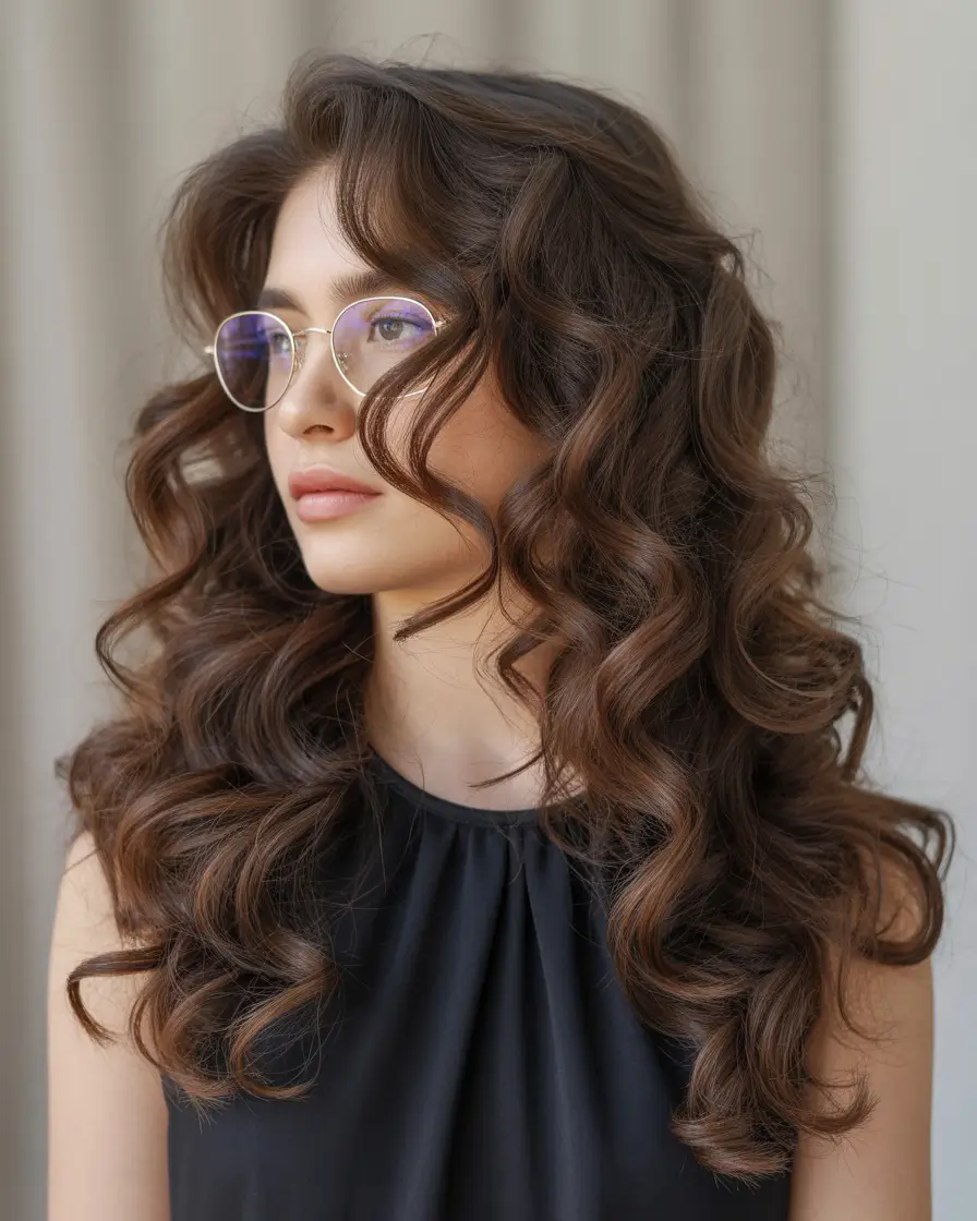 haircut Classic Chocolate Barrel Curls With Modern Movement