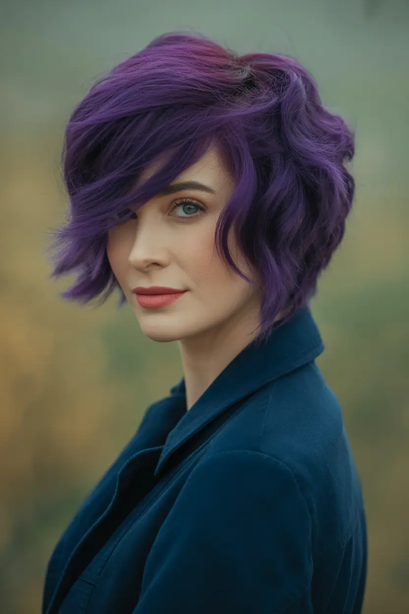 haircut Violet Sculpted Short Layers