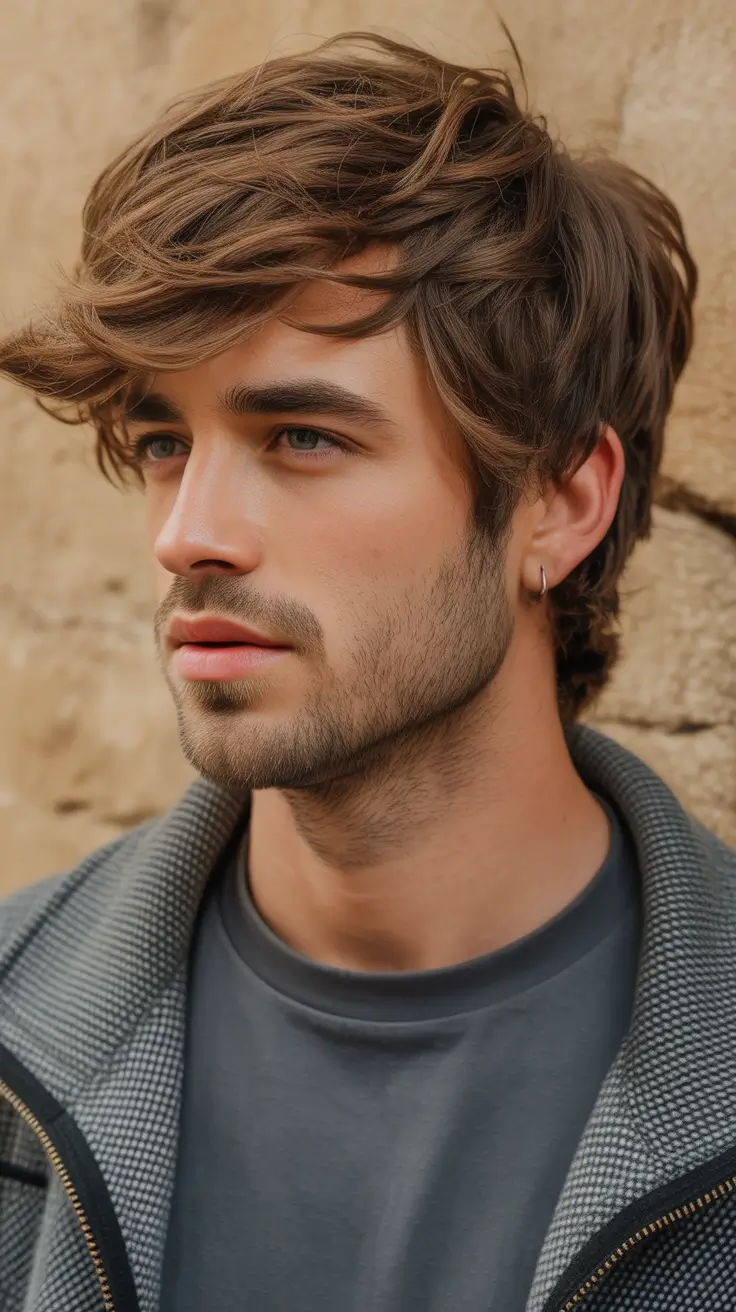 mens haircut Airy Windswept Layers for Soft Movement