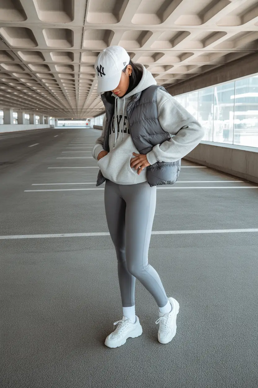 legging outfits Grey Tone Perfection