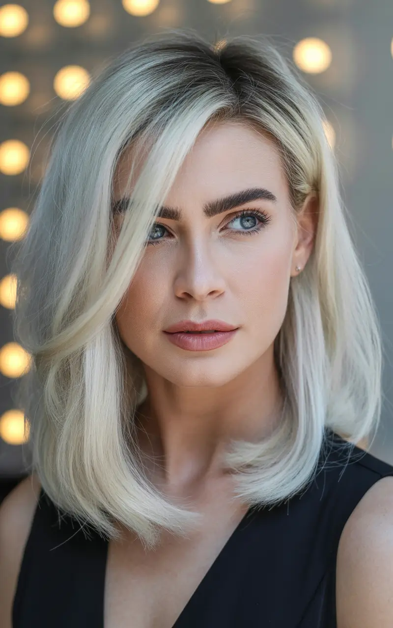 haircuts for medium hair Bright Vanilla Luxe Lob