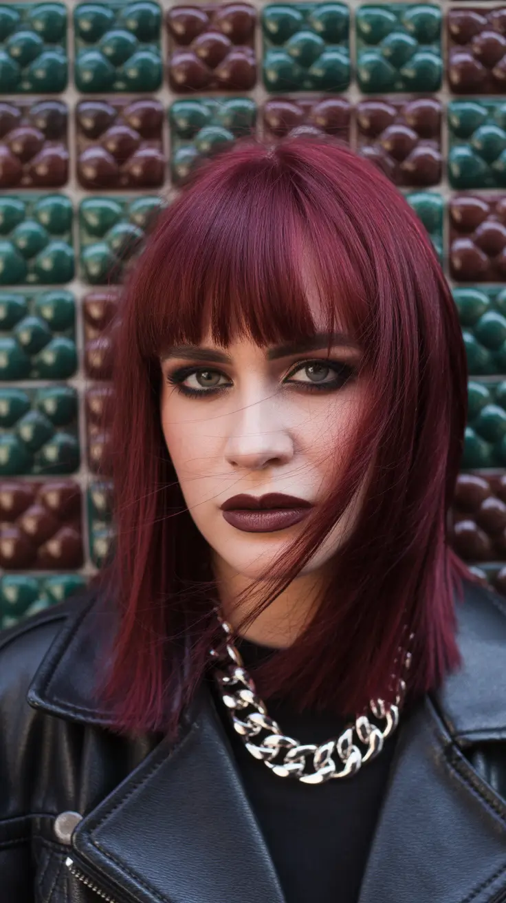 haircuts for medium hair Garnet Edge Sleek Midi