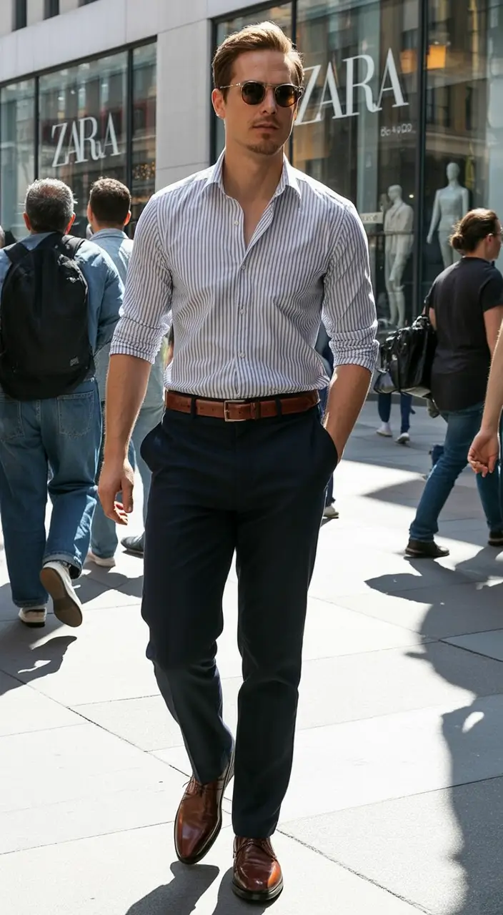 Outfits for Men Refined City Stripes for Everyday Confidence